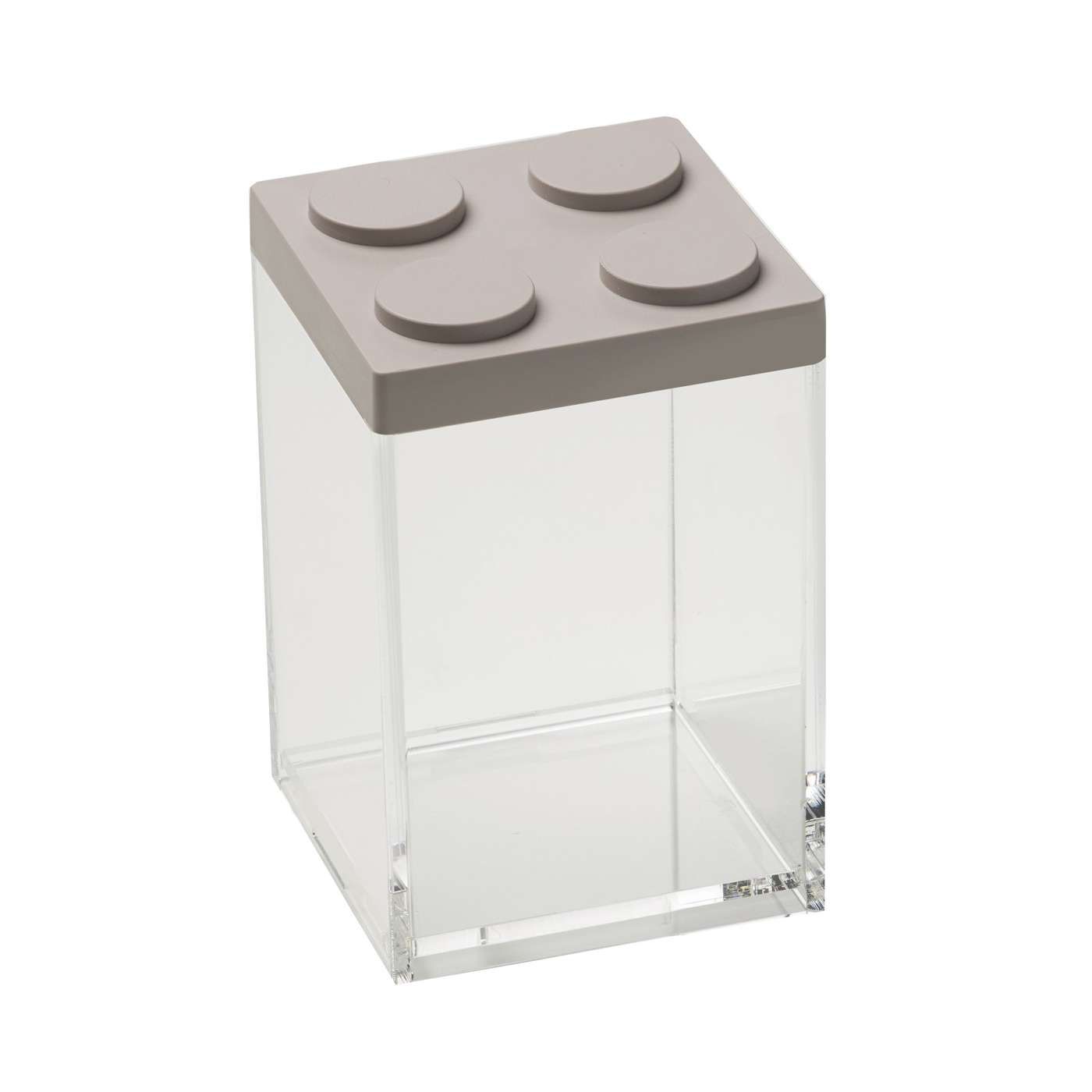 Modulaire opbergdozen BrickStore van Omada opbergdoos van 1 liter hoog bruin