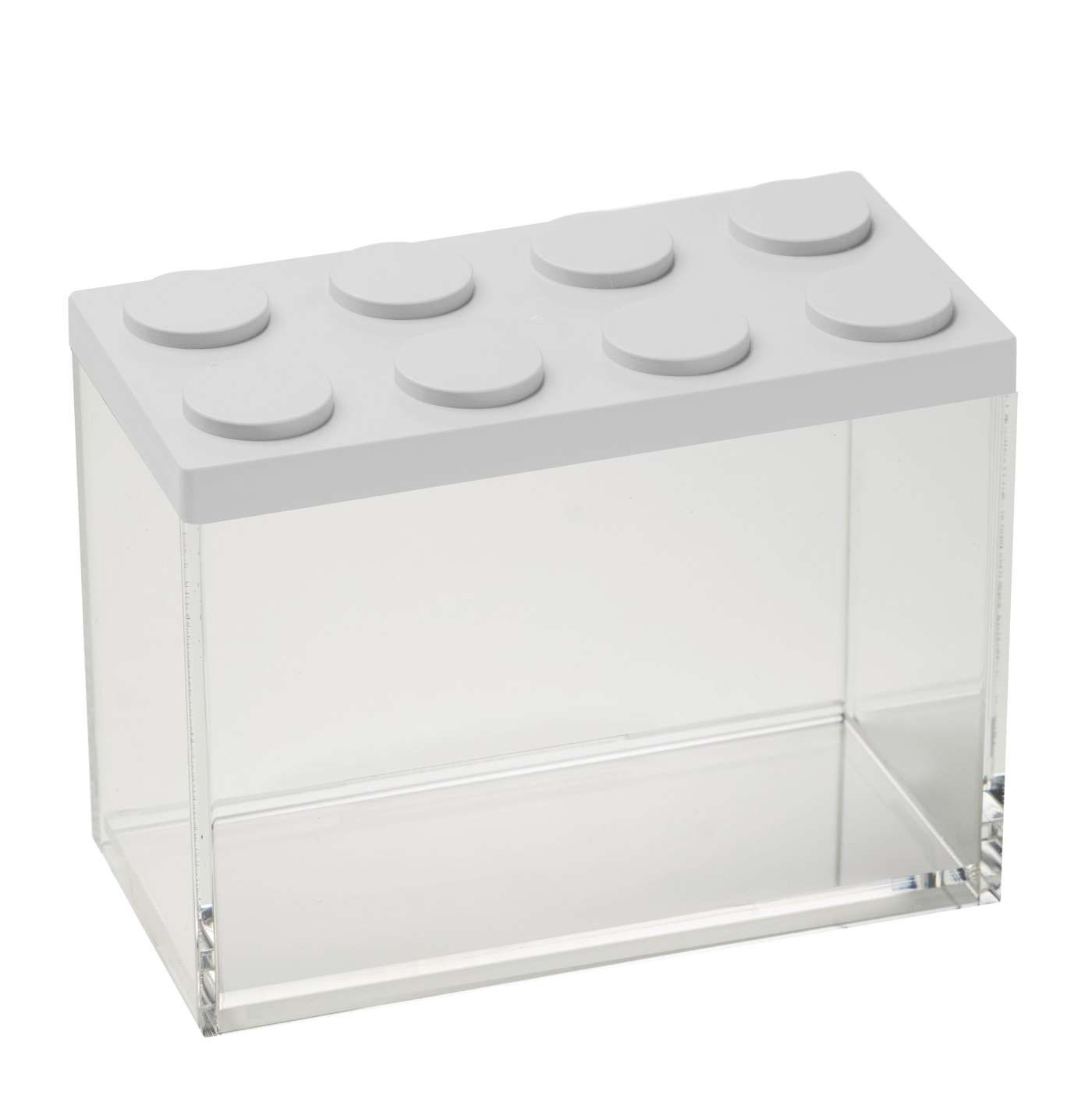 Modulaire opbergdozen BrickStore van Omada opbergdoos van 2 liter laag wit