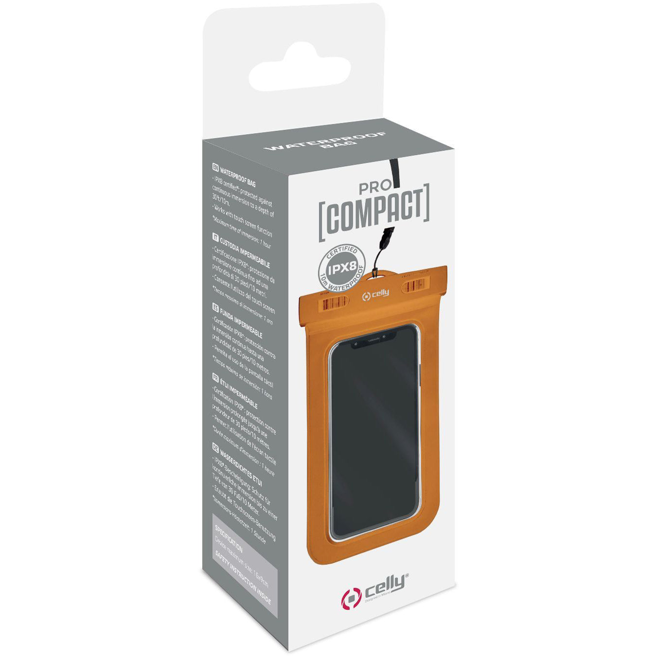 Verpakking van beschermhoes voor smartphone ProCompact van Celly