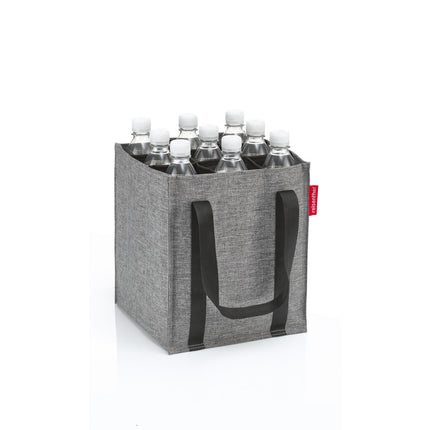 bottlebag met 9 flessen erin kleur twist silver 