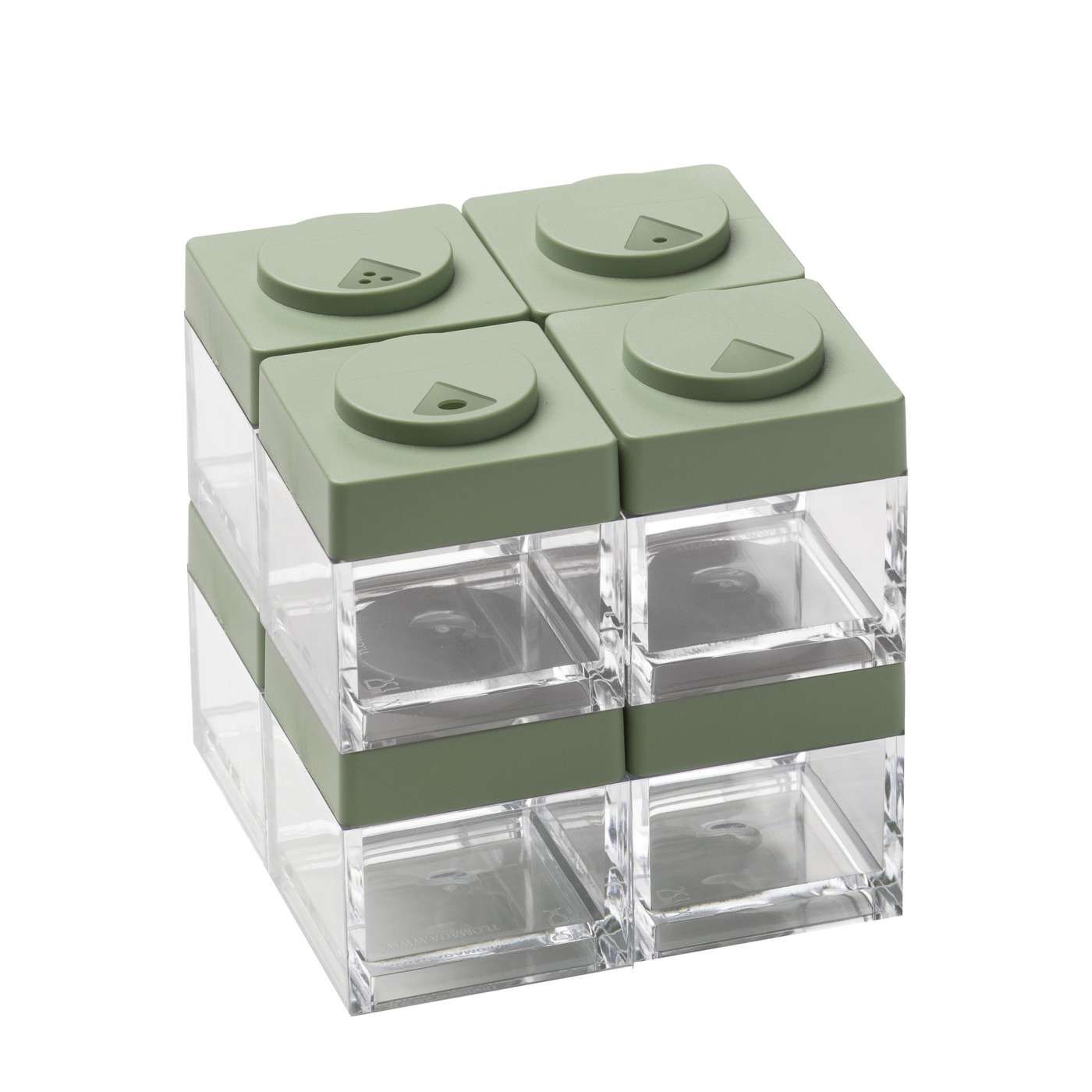 Modulaire opbergdozen BrickStore van Omada kruidenpotje groen