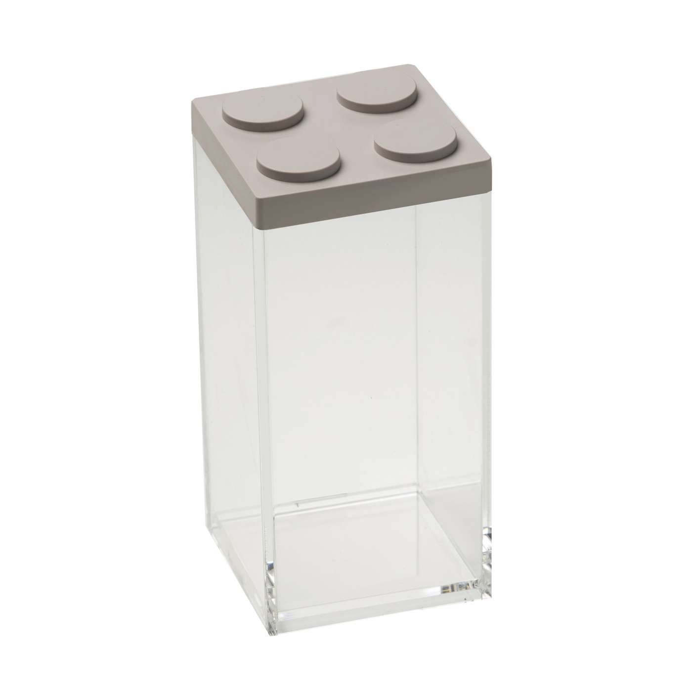 Modulaire opbergdozen BrickStore van Omada opbergdoos van 1,5 liter hoog bruin