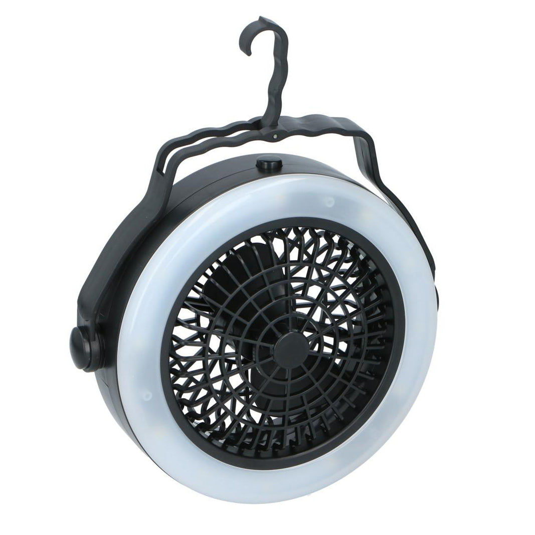 zwarte lamp en ventilator 2 in 1  mrt hanger