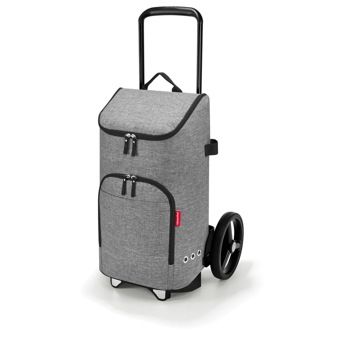 citycruiser bag kleur twist silver zijaanzicht voorkant op karretje 