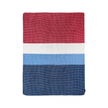 Deken Malie van Remember in rood blauw en wit opengevouwen