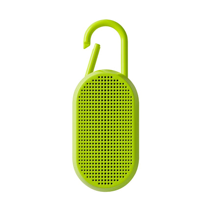 Mino-T Bluetooth luidspreker van Lexon fluo geel met open karabijnhaak