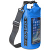 Rugzak Explorer 2 liter van Celly blauw zijaanzicht met smartphone in de houder